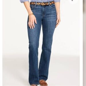 Talbots Barely Boot Jean Womens 12 Blue